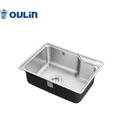 欧琳水槽304不锈钢单槽OLJZ611（不含沥水篮）620*450mm