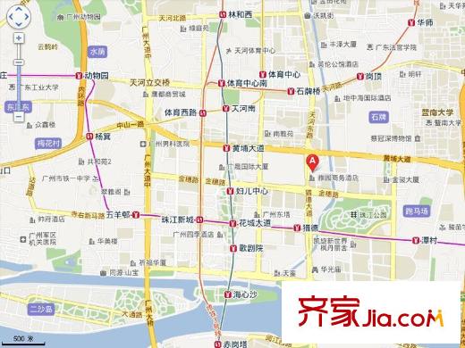 嘉裕丹顿阳光交通图