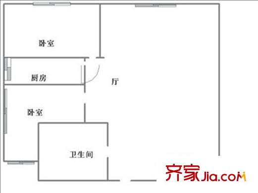 金華公寓 2室戶型圖