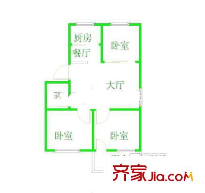福祥社區(qū) 3室戶型圖