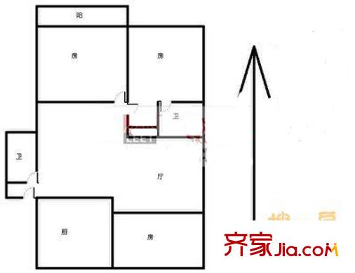 桂香苑2層戶型圖