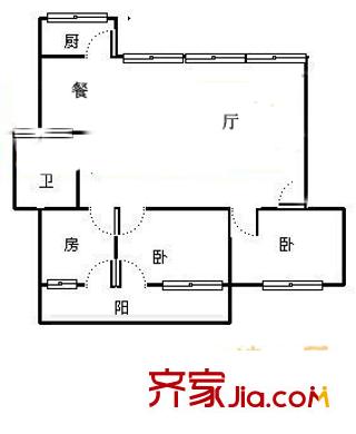 地質(zhì)勘察研究院單位宿舍 戶型圖