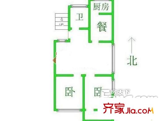福壽巷電信單位宿舍 2室戶型圖
