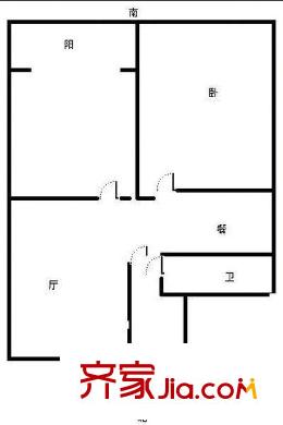 地礦局單位宿舍 2室戶型圖
