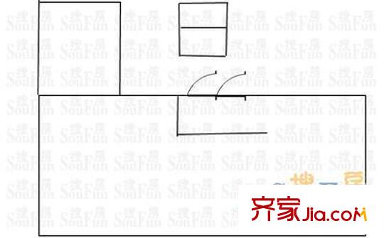置地廣場(chǎng) 1室 戶型圖