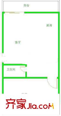 銀華花園二期戶型圖理想家園 1室戶型圖 1室1廳1衛(wèi)1廚