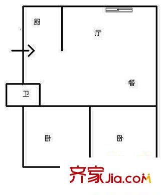 天怡花園 2室戶型圖