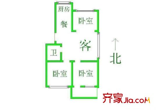 洋安公寓 戶型圖