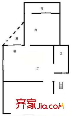 橋亭5號 2室 戶型圖