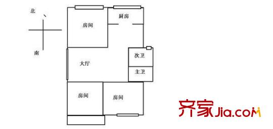聯(lián)建新村 3室 戶型圖
