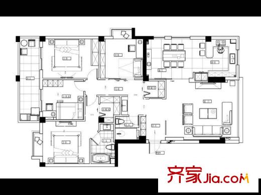 長(zhǎng)山碧水 戶型圖
