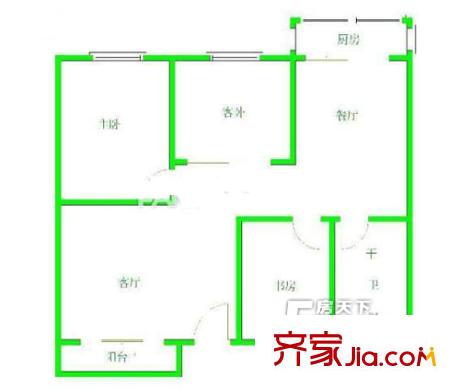 三保園 2室戶型圖