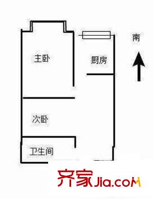 榕城花園 2室 戶型圖