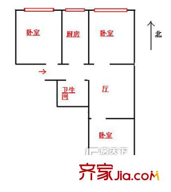 嘉園屯 3室戶型圖