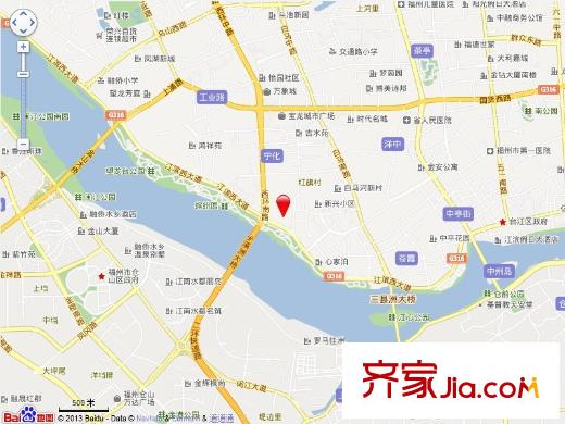 濱江花園交通圖