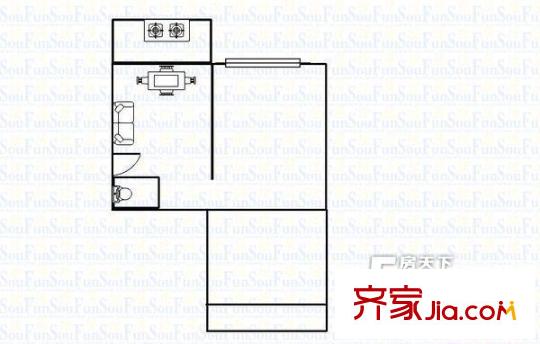 嘉澄小區(qū) 2室戶型圖