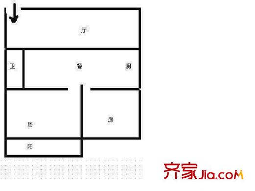 福盛苑 2室戶型圖