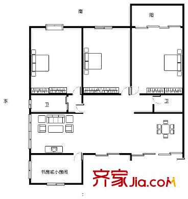 天元荷塘月舍 戶型圖