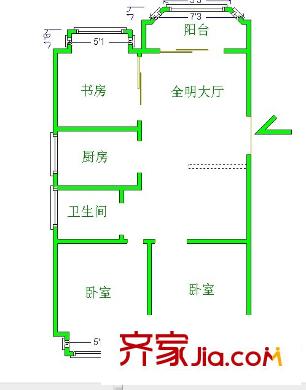斗池新居 3室戶(hù)型圖