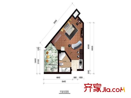 茶亭國際 戶型圖