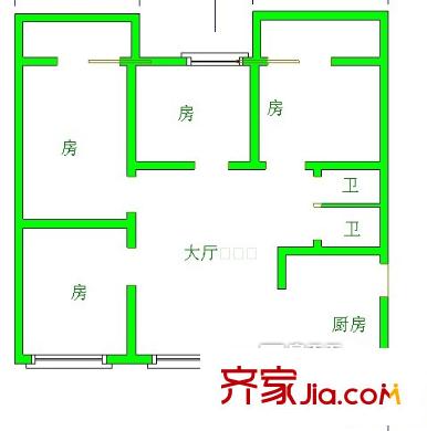 鰲峰花園 4室 戶型圖