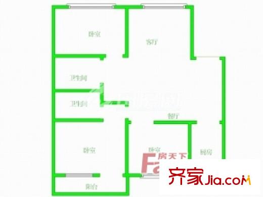 民安新村 3室戶型圖