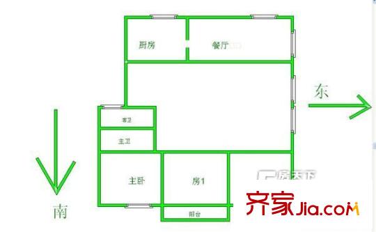 美岐新村戶型圖美歧新村 3室 戶型圖 3室2廳2衛(wèi)1廚