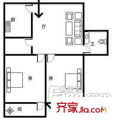 橫街新村 戶型圖