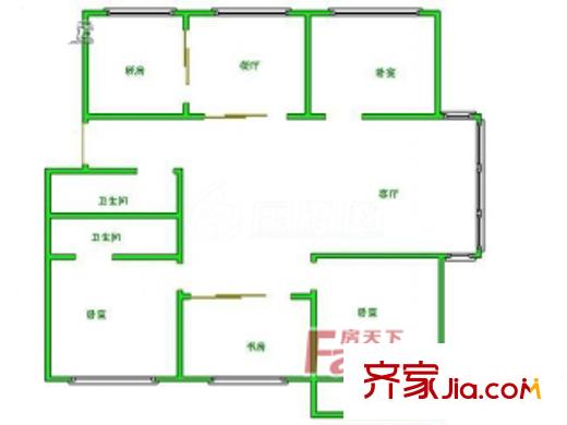 銀華花園 4室戶型圖