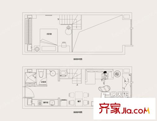 五四北泰禾廣場戶型圖泰禾廣場（五四北） 戶型圖 1室1廳1衛(wèi)1廚