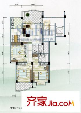 羅馬生態(tài)園 3室戶型圖
