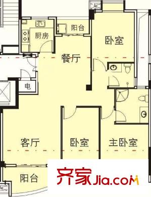 鴻盛陽光美墅 戶型圖