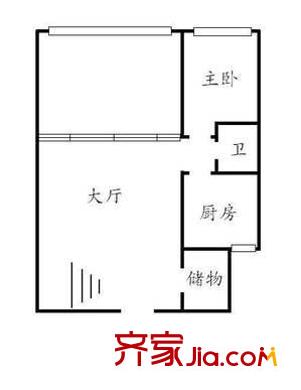 蒼霞新城嘉惠苑戶型圖嘉慧苑戶型圖 1室1廳1衛(wèi)1廚