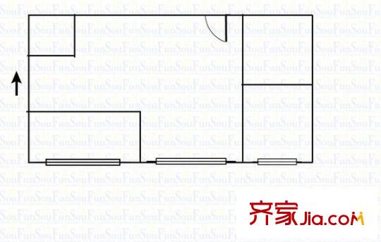 華福大廈 2室 戶型圖