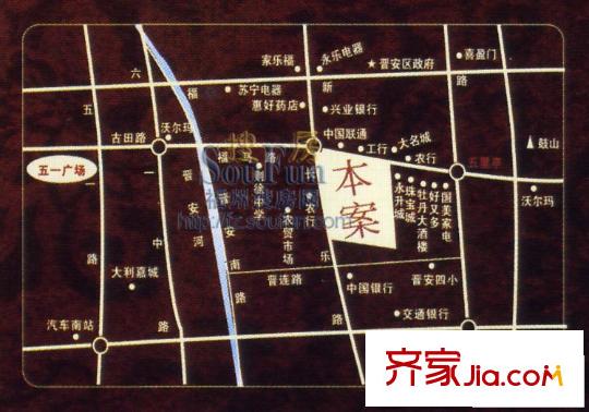 福晟錢隆首府交通圖