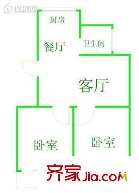 泉塘二區(qū)6層戶型圖