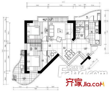  北興園 3室戶型圖