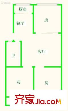 西洋新村 3室 戶型圖