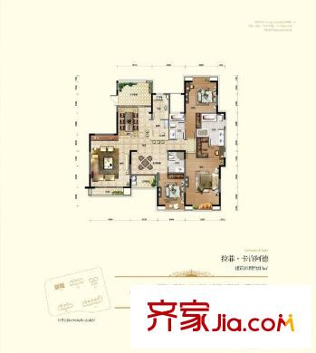 三盛國際公園拉菲公館戶型圖戶型圖3 