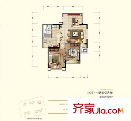 三盛國際公園拉菲公館戶型圖戶型圖6 
