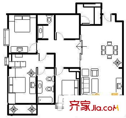 陽光城一期 戶型圖