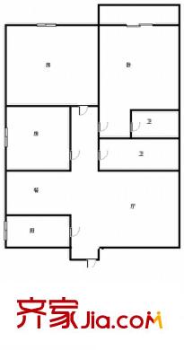 臨江新天地福江苑 3室戶型圖
