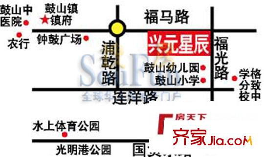 興元星辰交通圖