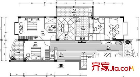閩江春曉 4室 戶型圖