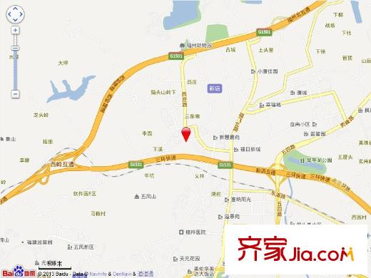錦繡文華小區(qū)交通圖