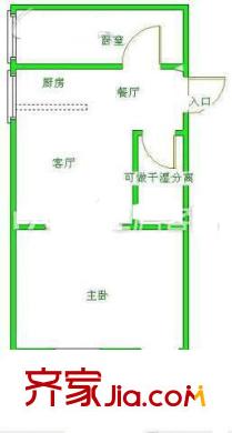 開元新村 2室戶型圖