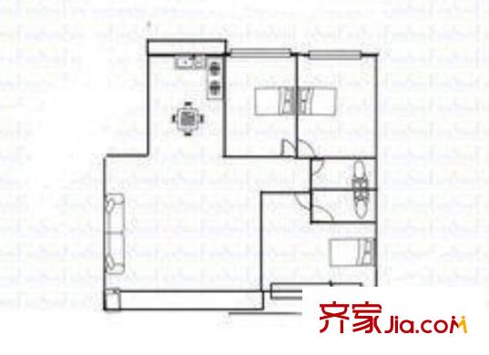 安平小區(qū) 3室 戶型圖