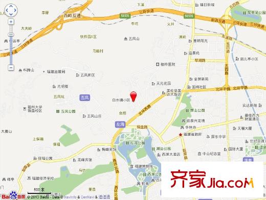 白水塘小區(qū)交通圖