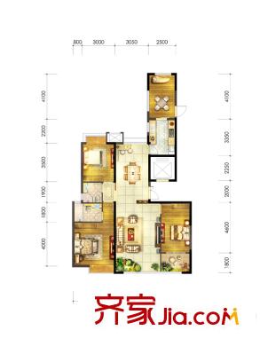 融僑錦江悅府戶型圖5#6#樓02單元 4室2廳2衛(wèi)