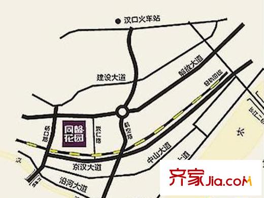 同馨花園二期交通圖區(qū)位圖
